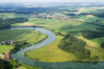 Naklejka premium flight over Bavaria