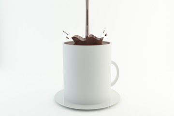 Hot chocolate splash