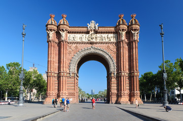 Barcelona Triumphbogen - obrazy, fototapety, plakaty