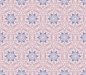 Deurstickers vintage wallpaper pattern seamless background. Vector. © ColorValley
