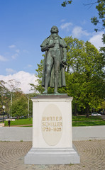 Monument for Schiller in Kaliningrad, Russia