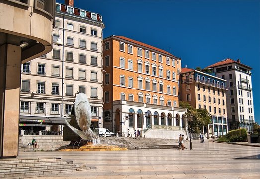 Place Louis-Pradel &agrave; Lyon, France.