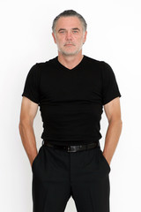 Mann in T-shirt