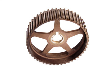 Old sports pulleys for a camshaft