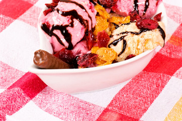 Fruity ice cream