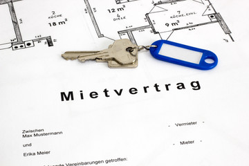Mietvertrag mit Schlüßel