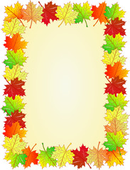 Herbstblatt Rahmen