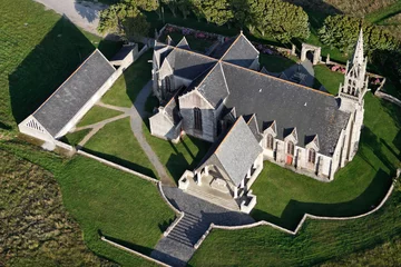 Photo sur Plexiglas Photo aérienne Chapelle Sainte-Anne-la-Palud, Finistère