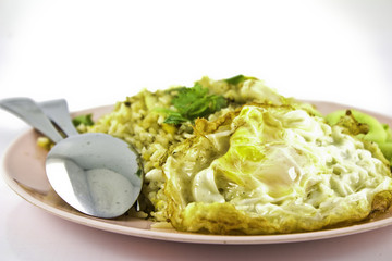 Fried rice fried egg