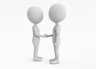 3d humanoid character businessman