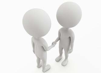 3d humanoid businessman