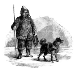 Trad. Inuit - Eskimo - Sami - Lapon - obrazy, fototapety, plakaty