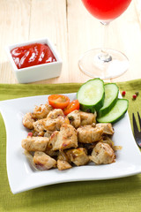 Roasted meat