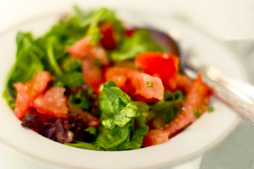 healthy salad with fresh ingredients
