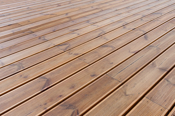 wet wood floor / Terrace