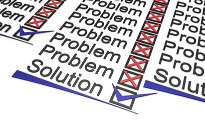 problems solutions isolated on white ,3d © Carlos André Santos