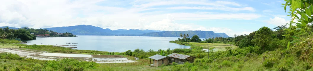Keuken spatwand met foto Panorama of Lake toba © windy Li