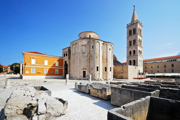 Fototapeta premium Zadar Donatuskirche Forum Kroatien