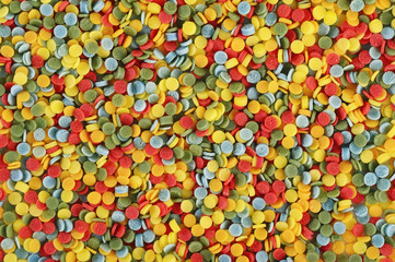 multi-colored  topping background