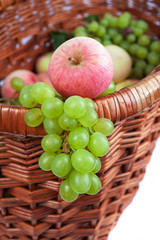 apples and grapes