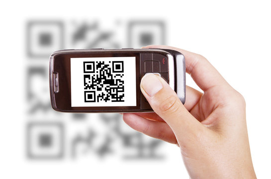 Scanning QR code with mobile phone