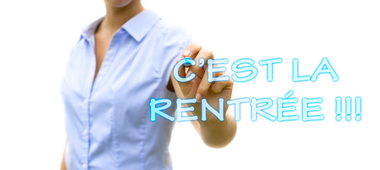 C'est la rentrée technologie moderne concept