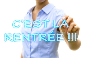 C'est la rentrée technologie moderne concept