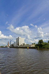 Naklejka premium the industrial port