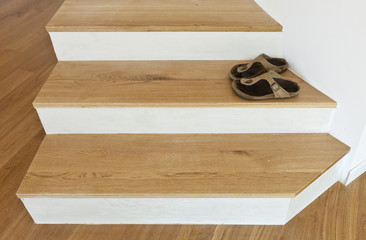 interior modern house, staircase , top view