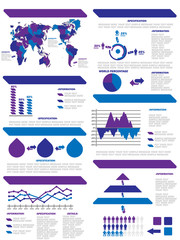 INFOGRAPHIC DEMOGRAPHIC ELEMENTS NEW PURPLE