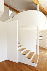 interior modern house, large open space