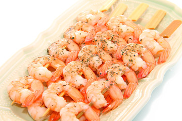 Assiette de crevettes