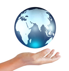globe in hand Concept