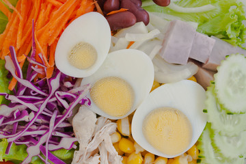 Close up healthy food