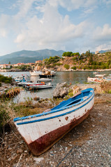 Fototapeta na wymiar Traditional Greek Fishing Boat
