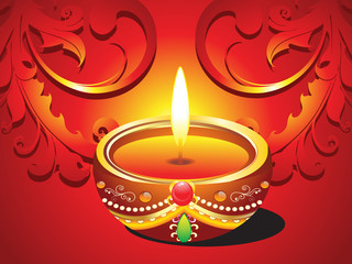 Fototapeta premium abstract diwali traditional card