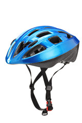 Blue helmet for byciclists