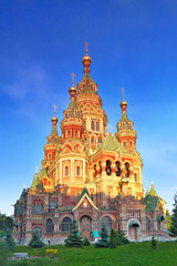 Fototapeta na wymiar Kościół św Piotra i Pawła, Peterhof