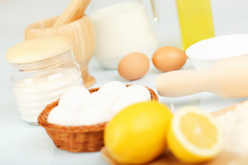 Different products to make bread