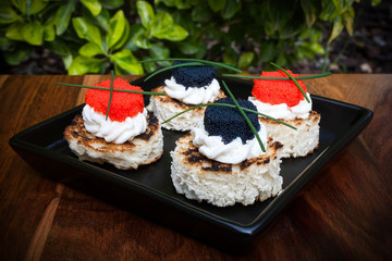 Caviar Canapés