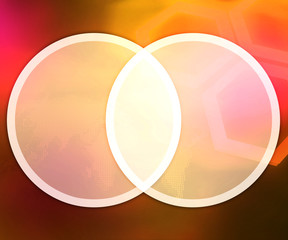 Orange Background Business Circles