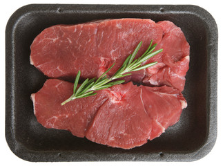 Raw Lamb Meat Steaks