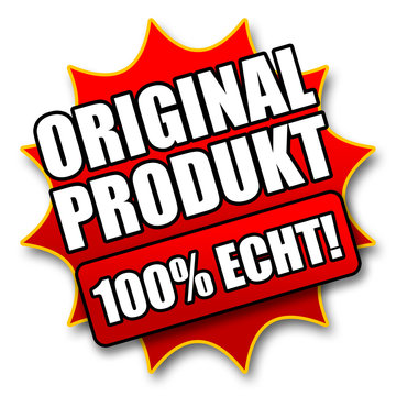 Siegel "Original Produkt - 100% Echt"