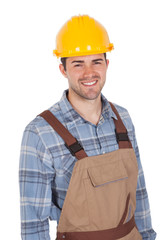 Worker wearing hard hat