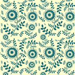 Seamless floral graphic pattern