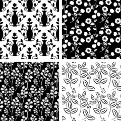 Black and white patterns collection