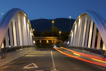 Artunduaga bridge, Basauri, Bizkaia, Basque Country, Spain