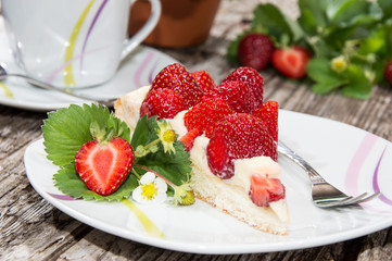 Vintage Table with Cake