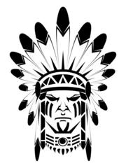 Deurstickers apache © premiumdesign
