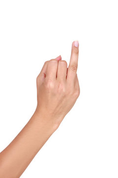 A raised ring finger.